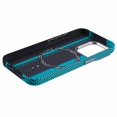 thumbnail image 5 of KAIYANG Funda para iPhone 12 Pro Max compatible con MagSafe, textura de fibra de carbono, carcasa de PC con transferencia de agua, rayas azules y negras, multicolor, 5 of 5