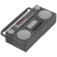 thumbnail image 2 of Dollhouse Building Supplies Mini Radio Model Decorative Miniature Dollhouse Radio Black 5.5X3.5cm Rectangular Shape 1Pack, 2 of 5
