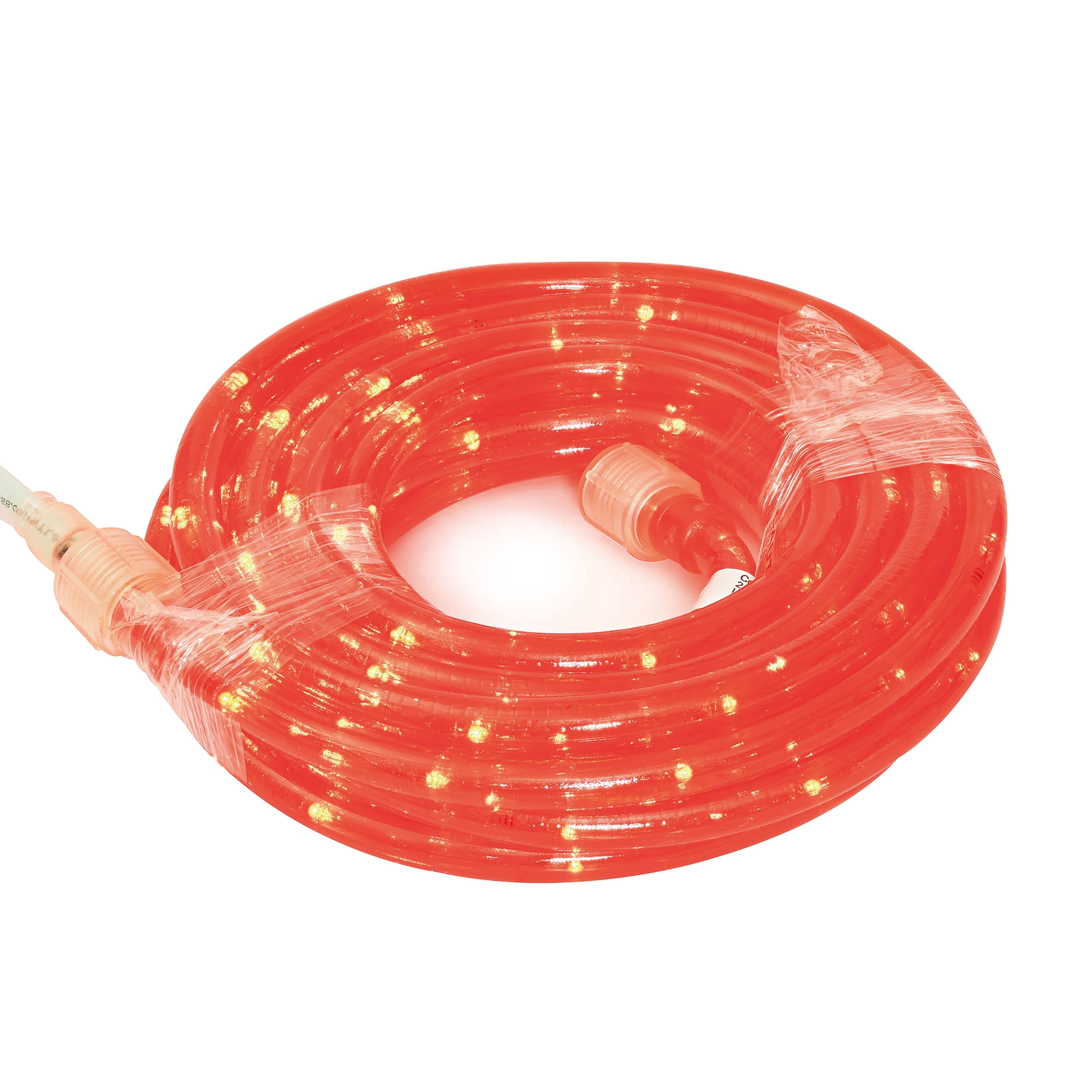 Indoor/Outdoor LED Super Bright Christmas Rope Lights, Red, White Wire, 18', by Holiday Time