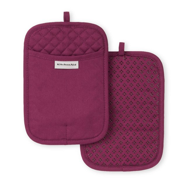 Juego de 2 soportes para ollas KitchenAid Asteroid, color remolacha
