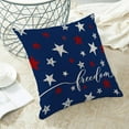 thumbnail image 3 of Independence Day Pillow Covers 18x18 Pack of 2 Blue White and Red Stars Freedom 4th of July Throw Pillow Covers,Patriotic Farmhouse Decoration Memorial Day Cushion Case for Home Sofa Outdoor, 3 of 6