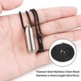 thumbnail image 3 of czcpp-Titanium Pill Case with 28'' Necklace Chain,Micro Keychain Pill Holder.Waterproof Pill Fob for Emergency Aspirin & Nitroglycerin for Travel Purse Pocket, 3 of 4
