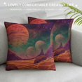 thumbnail image 3 of Fantasy Planet System Mars Saturn Sun Galaxy Throw Pillow Covers. (Style B), 3 of 5