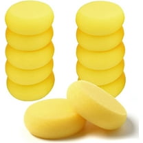 12 Pcs Round Painting Sponge 2.96inch Yellow Craft Sponges Clay Sponge for Face Painting Art Crafts