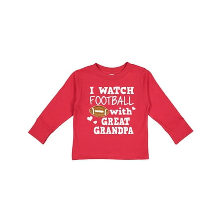 

Inktastic I Watch Football with My Great Grandpa Gift Toddler Boy Girl Long Sleeve T-Shirt