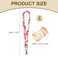 thumbnail image 2 of Lanyard Scrunchie para Profesores, 2 Pcs Lanyards Elásticos para Profesores, Bonito Soporte Retráctil para Identificación con Clips para Mujeres, Colorido Tie-Dye, 2 of 6