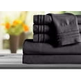 thumbnail image 1 of Mocassi 1800 Series Sheet Set 2 Pieces Pillowcases, Standard Size - Black, 1 of 3