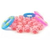 Cute Pink Pig Baby Bath Toys with 4 Mini Swim Rings Fun Kids Bathtime Toys