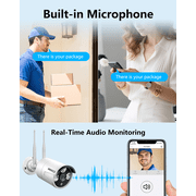 OOSSXX Dual Antennas Wireless Security Camera System, 8 Wireless Cameras for Outdoors with 3TB Hard Drive with AI Human Detected