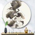 thumbnail image 3 of Designart 'Geometric Glam Square I' Glam Metal Circle Wall Art, 3 of 3