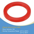 thumbnail image 3 of Uxcell 2" DN50 Silicone Rubber Flat Washer Quick Connector Gasket Red, 3 of 5