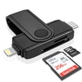 thumbnail image 1 of Lector de tarjetas SD Ardaddyn USB C Lightning para iPhone iPad Mac, 1 of 7
