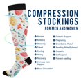thumbnail image 2 of FORMRS Womens Knee High Socks Casual Long Thick Travel Daily Wear, 1 Pair, Cute Easter Eggs, 2 of 6