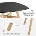 thumbnail image 3 of Modern Dining Table, Thickness MDF Top kitchen table, Dining Room Table for Kitchen Living Room., 3 of 5
