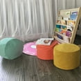 thumbnail image 3 of Ruiboury 45*25cm Round Cover Footstool Footrest Ottomans Cover Yellow, 3 of 4