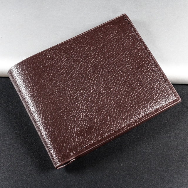 Cartera corta multifuncional de cuero PU para hombre, cartera de moda para tarjetas, cartera para hombre