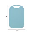 thumbnail image 2 of Anckoeil Cutting Boards for Kitchen Cutting Boards Plastic Cutting Board Non-Slip Kitchen Chopping Board with Hanging Hole Handle for Meat Veggies Cutting Boar, 2 of 7