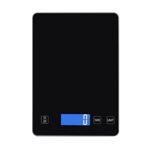 YILUSH High-Precision Kitchen Scale (0.1 lbs) with Digital Grams and Ounces, Suitable for Weight Loss, Baking, Cooking, Keto, and Meal Preparation, LCD Display (Black)