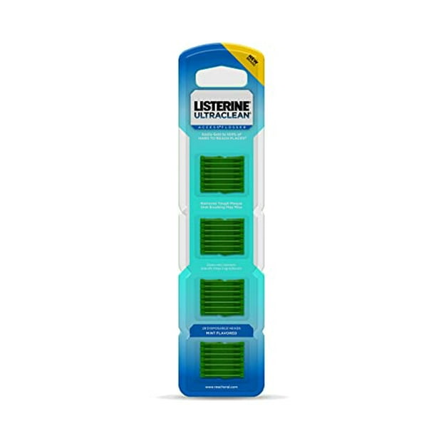 Listerine Ultraclean Access Disposable SnapOn Flosser Refill Heads For
