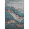 thumbnail image 2 of Addison Rugs Mayfield Premium Machine Washable Transitional Swirls Teal Rectangle Rug, 10' x 14', 2 of 7