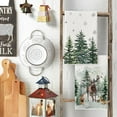 thumbnail image 3 of SOME THING Elk Trees Snow Hello Winter Kitchen Towels Dish Towels, 18x26 Inch Seasonal Christmas Decoration Hand Towels Set of 2, 3 of 6