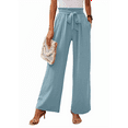 thumbnail image 3 of Women'S Wide Leg Lounge Pants Light Blue S, 3 of 7