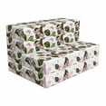thumbnail image 1 of Hawaii Foldable Mattress, Retro Flowers Illustration, 74.8" x 35.4", Dried Rose Olive Green, by Ambesonne, 1 of 6