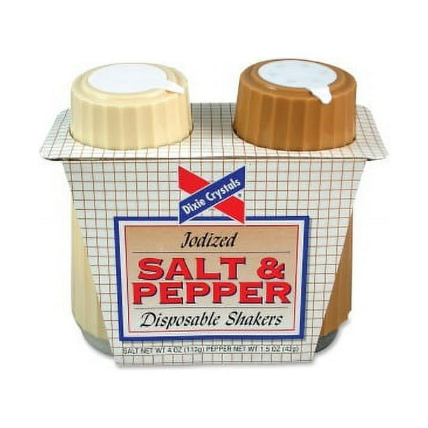 Dixie Crystals Salt & Pepper Shakers Set - Salt, Pepper - 2/Pack Dixie Crystals Salt & Pepper Shakers Set - Salt, Pepper - 2/Pack
