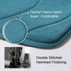 thumbnail image 3 of Juego de alfombrillas de baño originales de espuma viscoelástica, antideslizantes y extraabsorbentes, alfombrillas de baño de microfibra súper suaves y antideslizantes para el piso, patrón ondulado v, 3 of 5