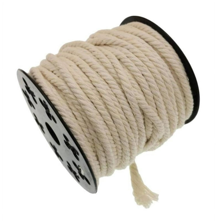1 Pack 60/50/25/20/15m 100% Pure Cotton Rope Braided Twisted Cord