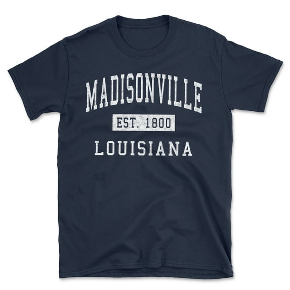 Madisonville Louisiana Classic Established Men's Cotton T-Shirt