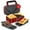 Red, variant on 3-in-1 Sandwich Maker with Removable Plates, FOHERE Waffle Maker and Panini Press Grill, 1200W, Black