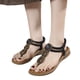 thumbnail image 1 of Chanclas Sandalias Planas Bohemias Cómodas Con Diamantes Imitación para Mujer Verano Elegante, 1 of 9
