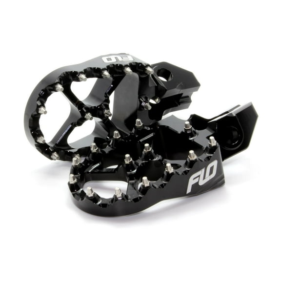 Flo Motorsports Motorcycle Pro Series Foot Pegs Black FPEG-797BLK