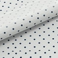 thumbnail image 5 of Color Sense Full Polka Dot Navy Brushed Cool & Crisp Cotton Blend Percale 4-Piece Print Bedsheet Set, 5 of 9