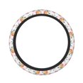 thumbnail image 1 of Balery Colorful Flowers Fundas elásticas antideslizantes para volante, funda protectora universal para hombre y mujer, 15 pulgadas, accesorios para coche., 1 of 6