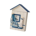 thumbnail image 2 of veasfak Wall Wooden Key Storage Box Key Cabinet Handmade 29.5x5x22.5cm Decorative with 6 B, 2 of 9