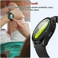 thumbnail image 5 of [2 Pack] for Samsung Galaxy Watch 7 Case [44mm], IC ICLOVER Full Cover Snap-on Cover with Built-in Clear Glass Screen Protector Anti-Scratch Hard PC Cover, Black, 5 of 8