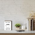 thumbnail image 3 of Eveokoki Dear Coffee Box Sign Wood Box Sign Funny Coffee Bar Signs Wood Farmhouse Coffee Wall and Tabletop Decoration for Home Housewarming Coffee Bar 8"x6", 3 of 5