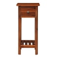 thumbnail image 6 of Topbuy 2PCS Wooden End Table Nightstand w/Storage Shelf and Drawer for Livng room Rustic Brown, 6 of 9