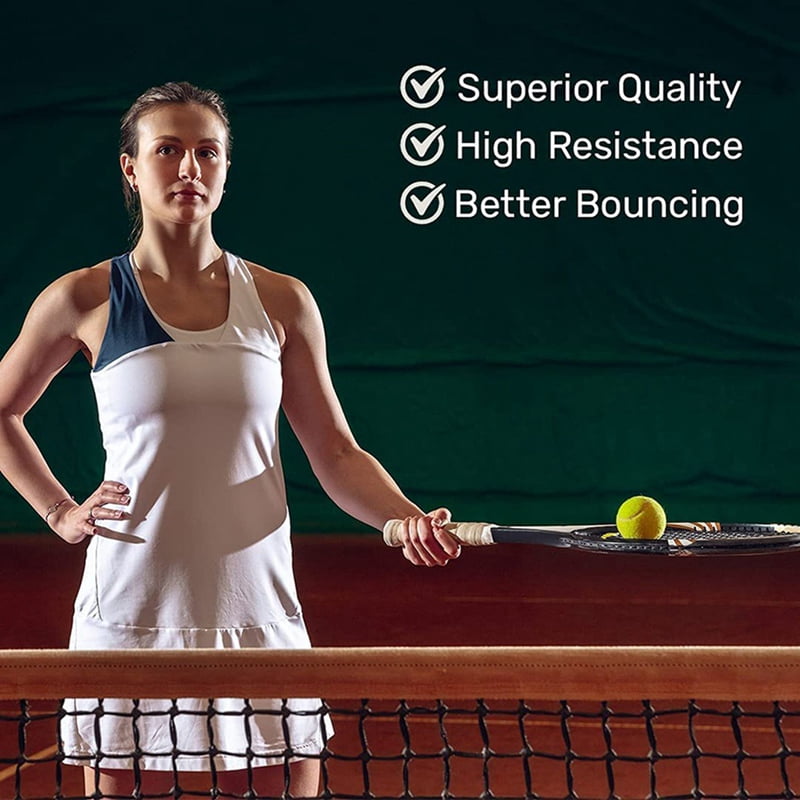 36 Pack Tennis Balls with Storage Bag - Fine Quality Thick-Walled Tennis - Perfect for Tennis, and Cricket