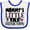 White and Royal, variant on Inktastic Mommy's Little Tax Deduction Pink Hearts Boys or Girls Baby Bib