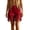 Red, variant on Womens Shorts Women's Fashion Bodycon Fringe Straight Elastic Shorts with Tassel Casual Clubwear for Night Out Red M