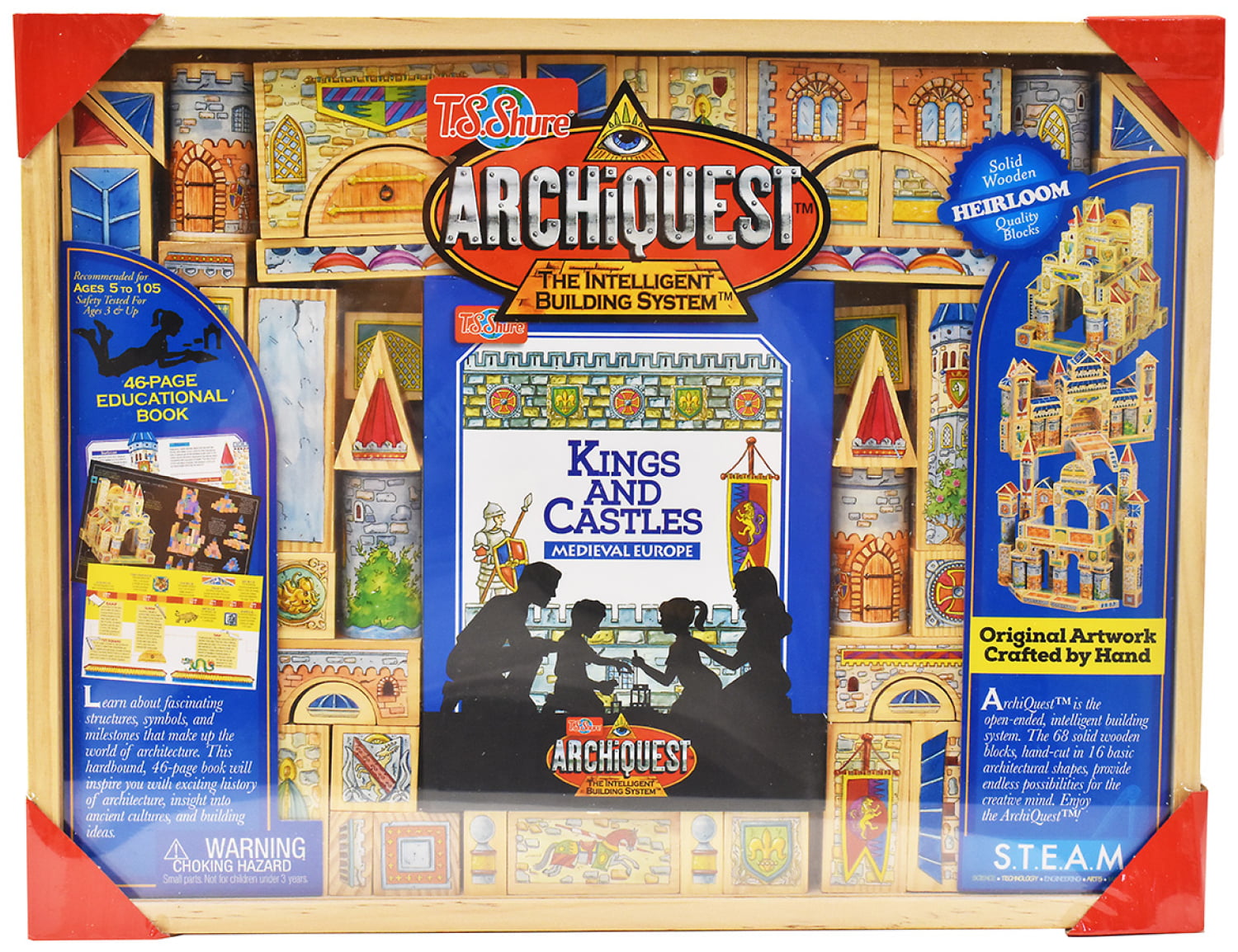 T.S. Shure Archiquest: Kings and Castles, Medieval Europe Stacking Block  1093 - Walmart.com