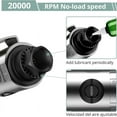 thumbnail image 3 of Amoladora Angular Neumática de 90 Grados, Herramienta Pulidora Comprimida de 20 000 RPM para Trabajo Pesado, Rectificado de Contornos y Pulido B, 3 of 5