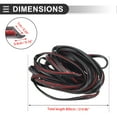 thumbnail image 4 of Unique Bargains Car Weatherstrip Door Weather Stripping Self Adhesive Weather Seal Strip 26.3Ft T-Shape EPDM Rubber, 4 of 6