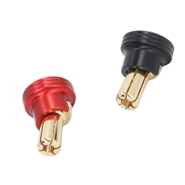 Bouchons de Dissipateur Thermique de Batterie RC, Jeu de Connecteurs Banane de Dissipateur Thermique RC avec Poignées Métalliques pour Pièce Accessoire de Voiture 1/10 2 Pièces