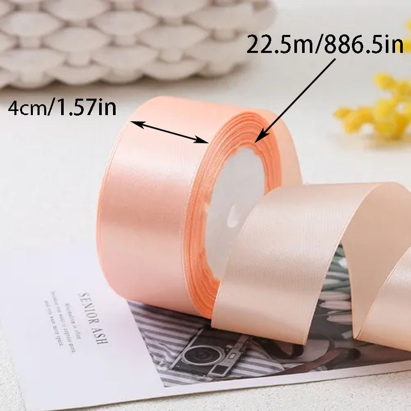10 rolls of 4cm wide decorative ribbons for gift wrapping, parties, holiday, total 225m