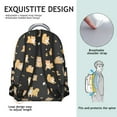 thumbnail image 5 of "Sophisticated Dog Print Backpack - Professional-Grade Carryall for College & Work, Premium Dog Lover Gift with Padded Shoulder Straps", 5 of 6