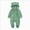 A46--Green, variant on 0-3 Months Preemie Sleep & Play One-Piece Bodysuit Newborn Infant Baby Boys Girls Snowsuit Winter Coat Warm Fleece Hooded Footed Romper Jumpsuit Outfits Purple Newborn Gift